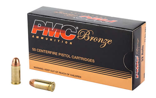 Ammunition PMC Ammunition Bronze 32ACP PMC BRNZ 32ACP 71GR FMJ 50/1000 • Model: Bronze